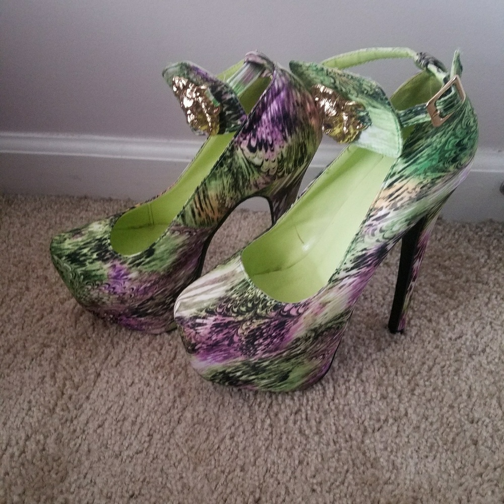 Multi colored Heels - Picture 2 of 4